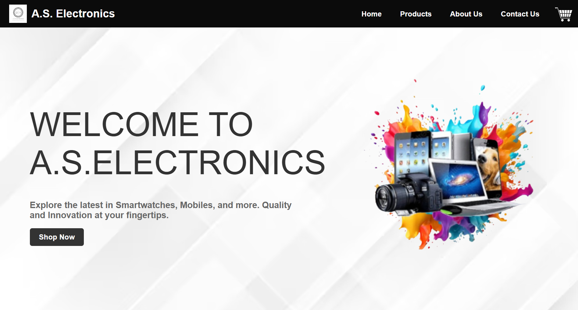 A.S. Electronics Ecommerce Website