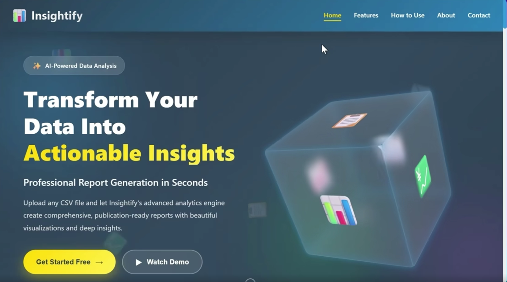 Insightify AI Data Analysis Tool